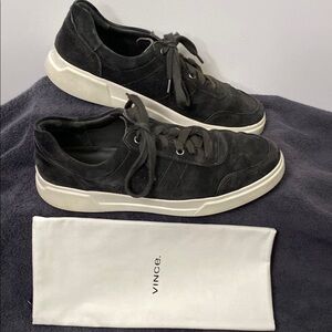 Vince Graphite “Barnett” Sneakers 9.5/43 with Original Box and Shoe Bag